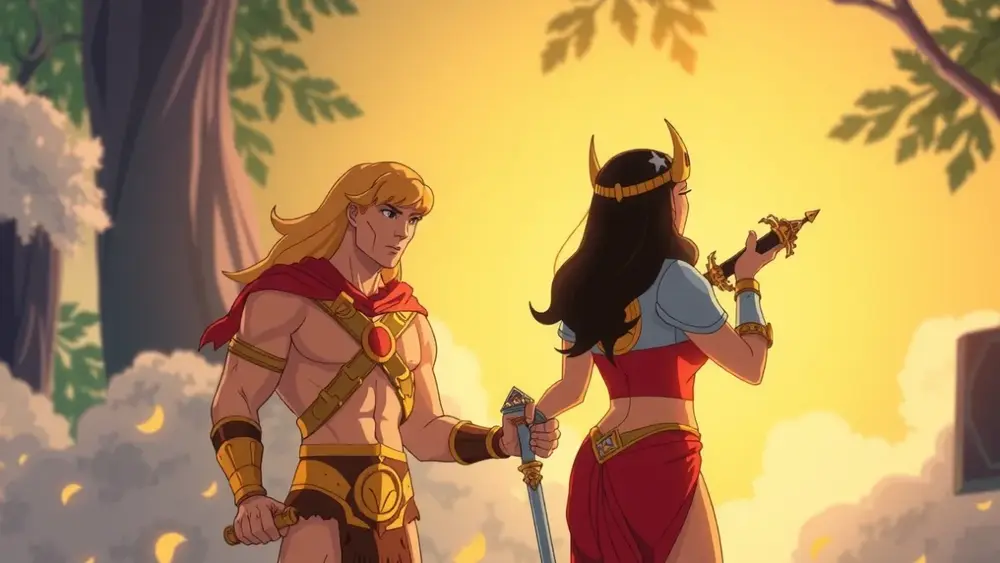 A relação entre os desenhos de He-Man e She-Ra no universo