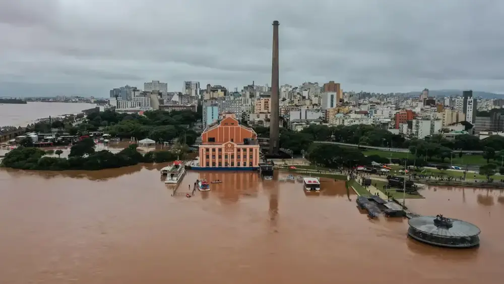 Guaíba pode atingir cota de alerta em Porto Alegre até sexta