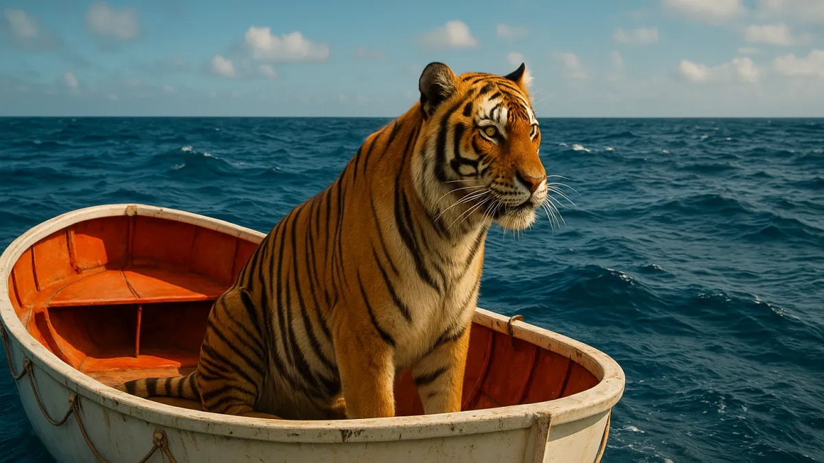 As Aventuras de Pi de Ang Lee tigre oceano sobrevivência