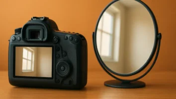 Como criam reflexos sem exibir câmera?