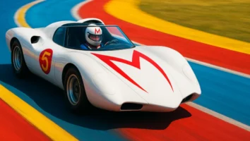Speed Racer de Wachowski live-action anime corrida colorido