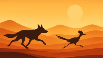 Coiote e Papa-Léguas: A perseguição icônica no deserto clássico