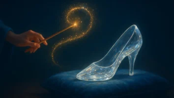 Cinderela: A magia de ‘Bibbidi-Bobbidi-Boo’ e o famoso sapato cristal.