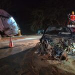 Acidente entre carro, caminhão e ônibus deixa ferida em Sobradinho