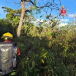 Bombeiros resgatam homem com fortes dores em área rural de Brazlândia